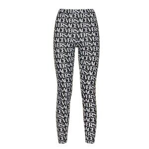 VERSACE LEGGINGS (ALL OVER LOGO - BLACK)
